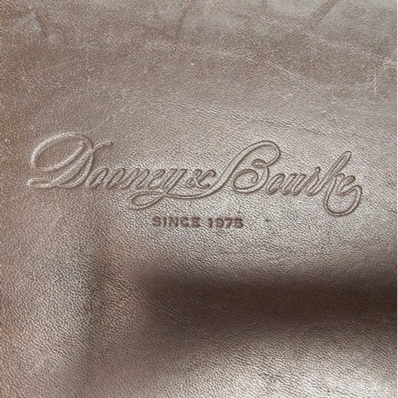 Dooney & Bourke Brown Crocodile Embossed Double Strap Tassel Bag - Picture 10 of 10